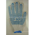 knitting work gloves with PVC dot